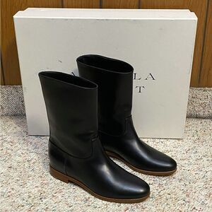 Gabriela Hearst Tina Leather Flat Boots size 36